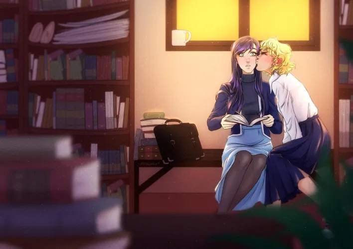 ✨Sapphic Bookstore Bliss✨(Madamka) [Susuhara is a Demon]