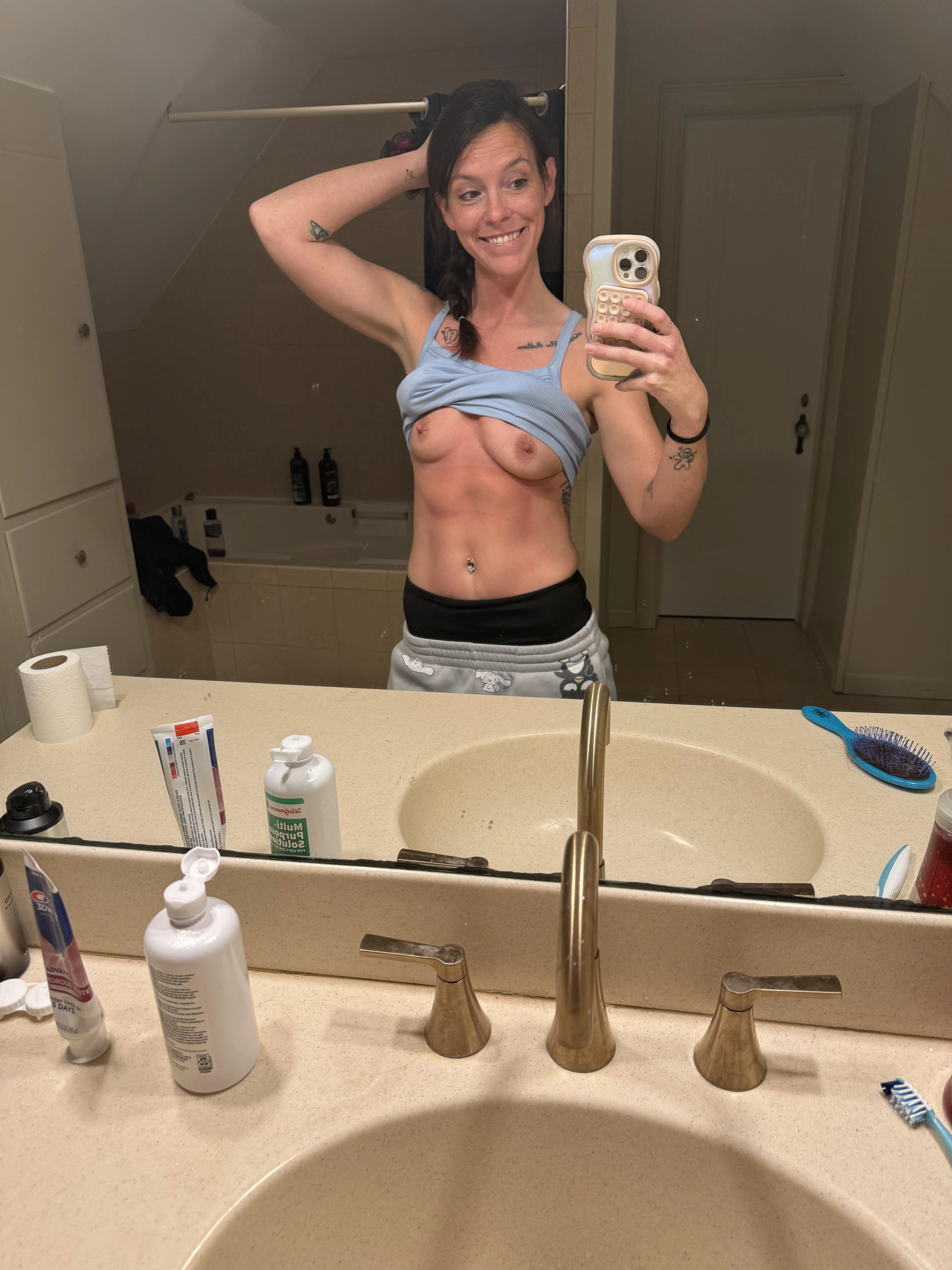 Side braid for my workout