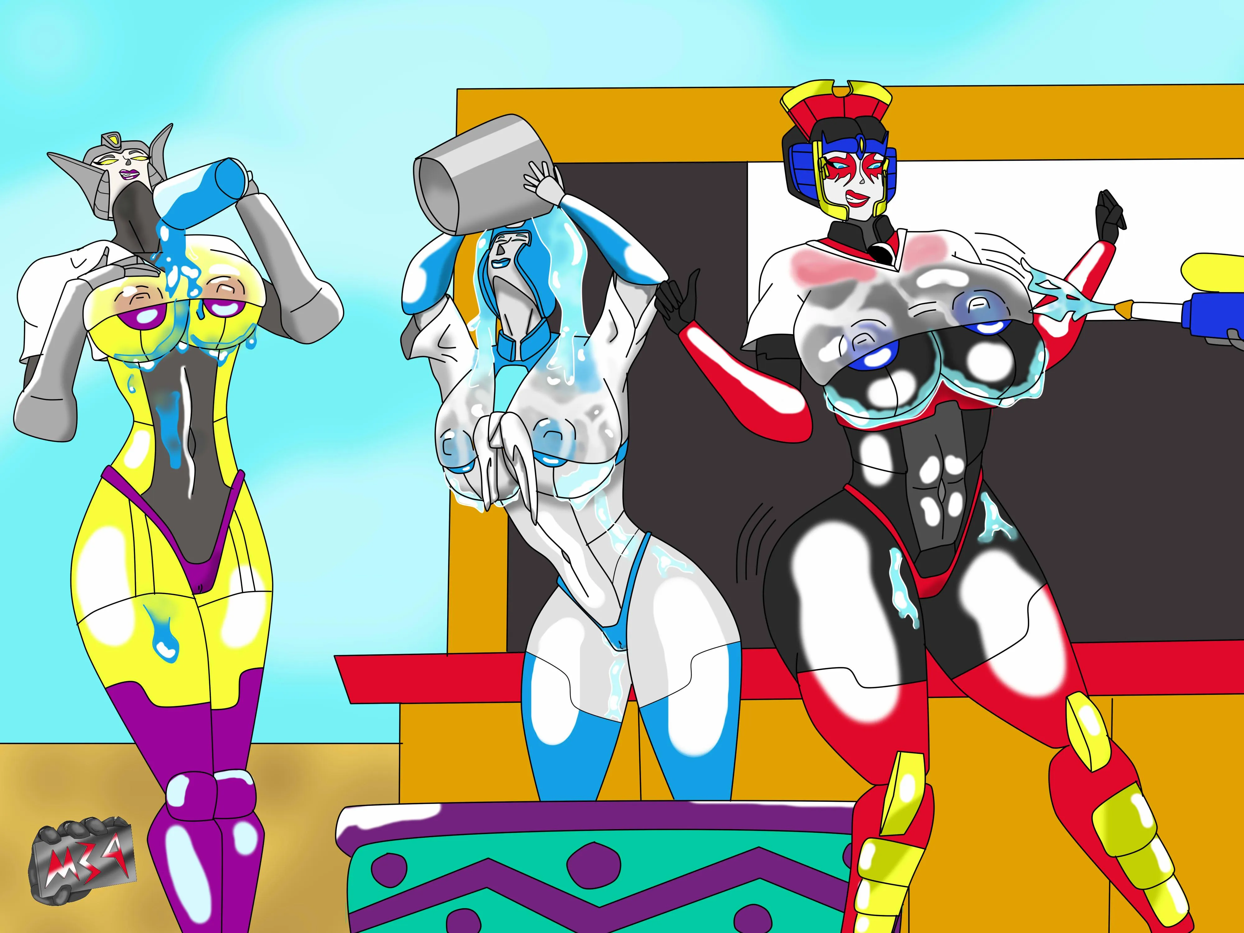 Summer Fembot Wet T-shirt contest.