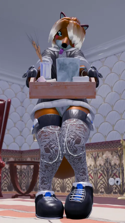 Am I doing this right? O.O;;; (Maxwell Rodgers) [Fox Maid Panty]