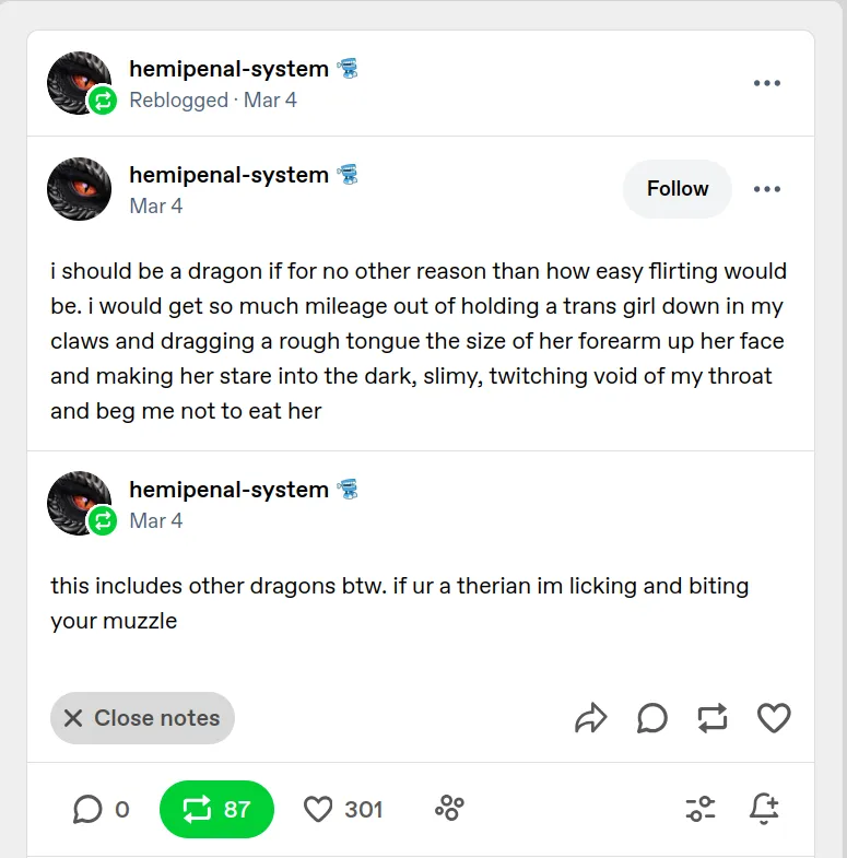 Anyone wanna get pinned down by a dragon?