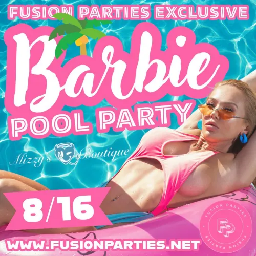 Barbie Themed Pool Party Southern, NH Saturday, August 16th 3pm-12am if interested comment below! And we will DM you! For attractive Couples and single females 50 and under. Sexiest Pool Party Of The Summer!