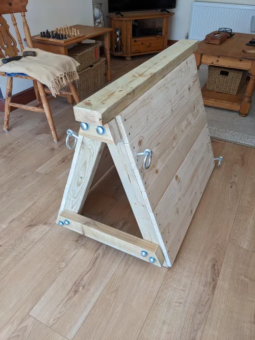 Bondage bench nearly finished. Time to test the anchor point positions :)