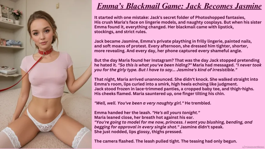 Emma’s Blackmail Game: Jack Becomes Jasmine