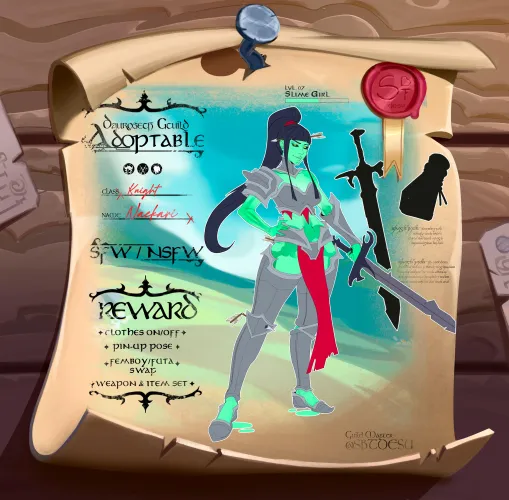 [For Hire] Hello! I do PinUp, OCs, FanArt, D&D, Furry and NSFW - DM me - 3/5 SLOTS