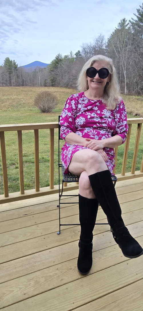 Granny and her 58 year old sexy legs.