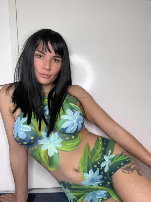 Having fun playing with my body paints