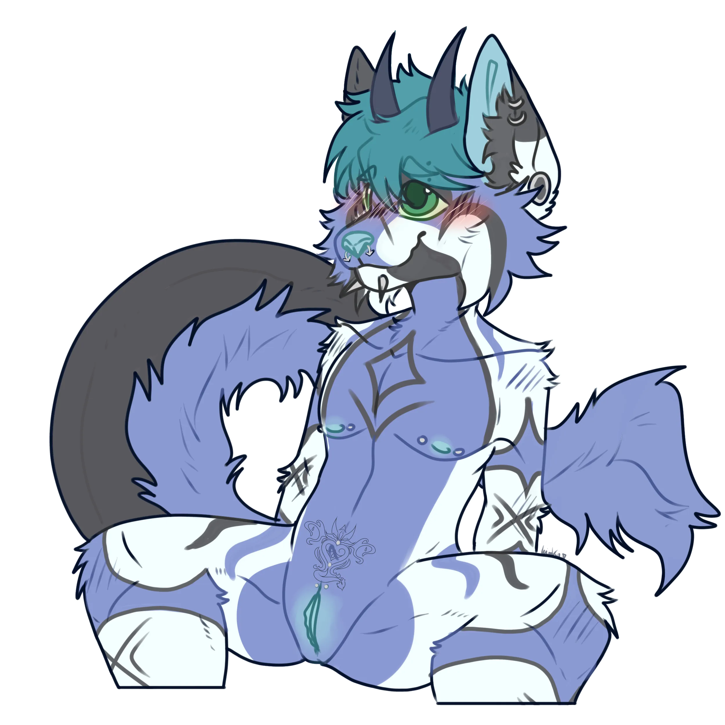 Here is a little peak ;3 (my sona)