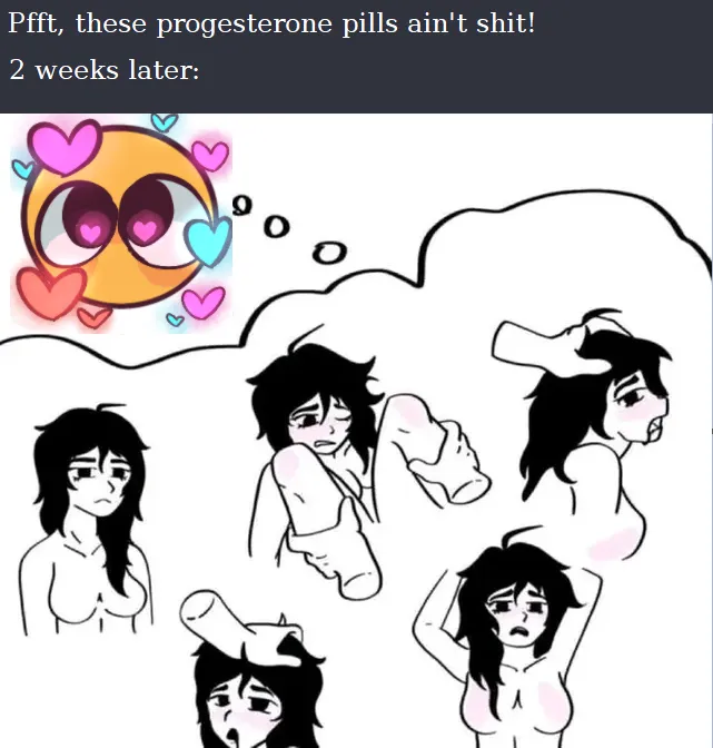 Progesterone has irreversibly corrupted my brain