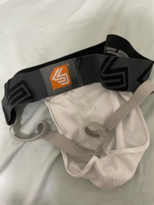 Yeah. I have a jockstrap you can borrow, but it might not be clean.