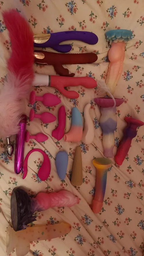 My toy collection(minus one I keep at my desk)