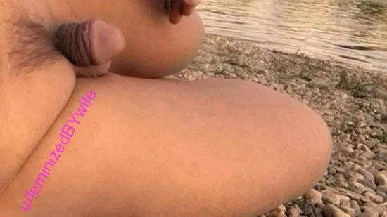 The other nudists on the beach were probably staring to see if this was a pussy and not a cock