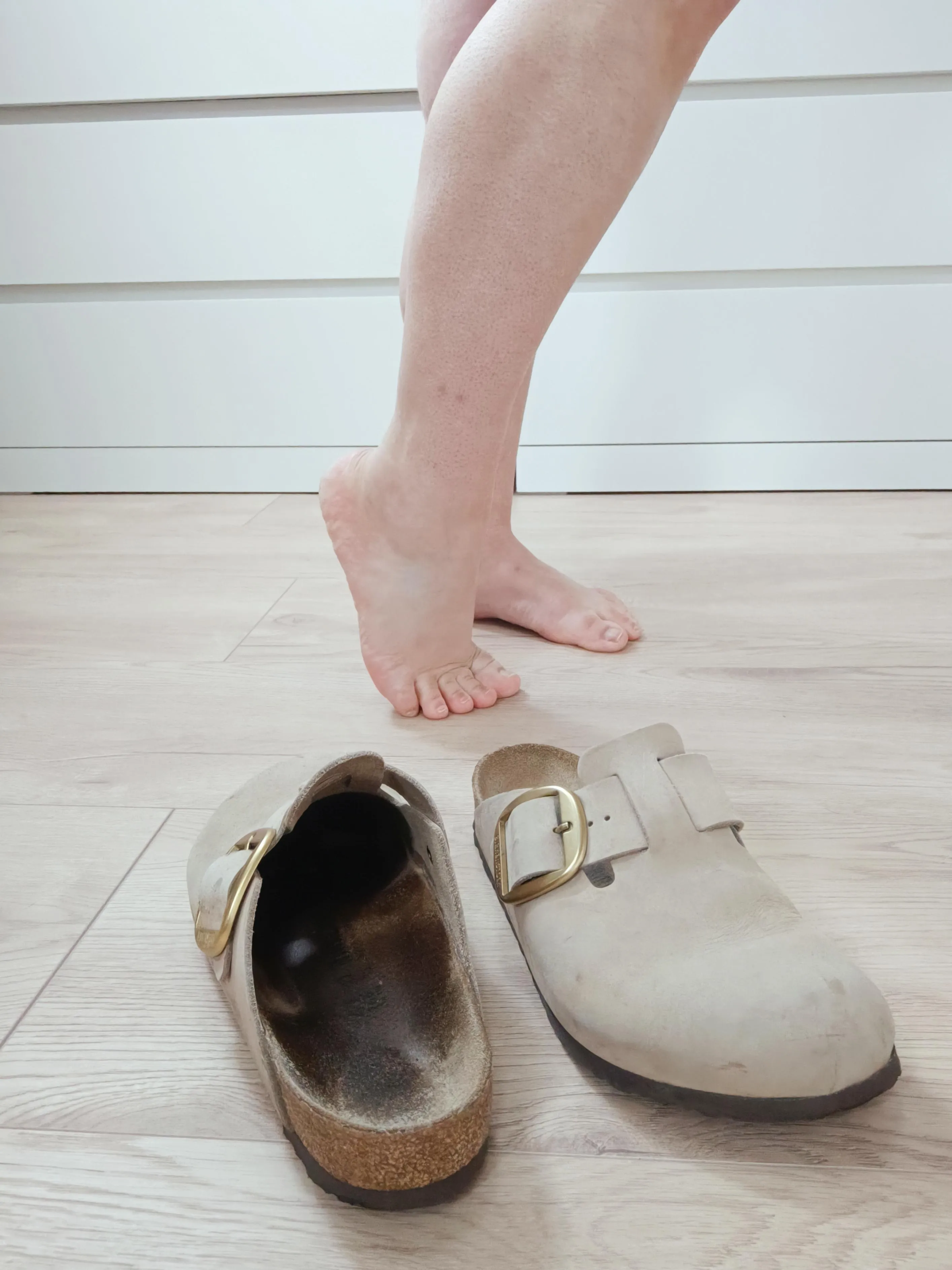 After a work out at the gym, I love to slip into my Birks!