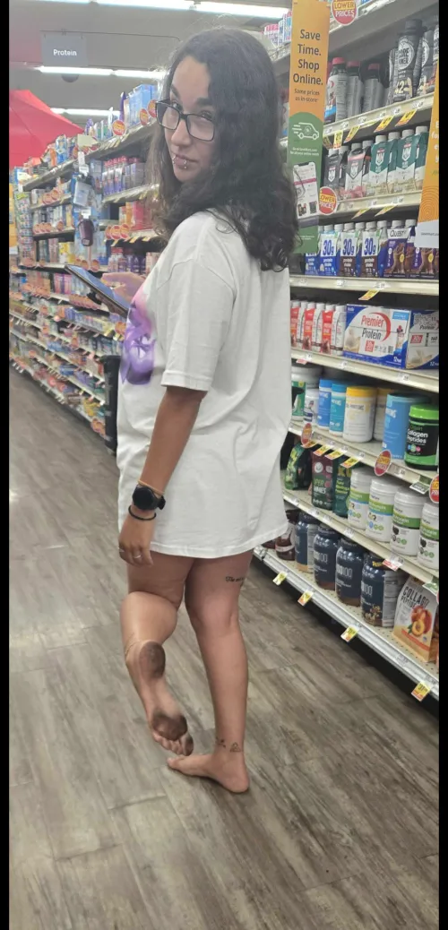 Clearly I didn't care to put on shoes