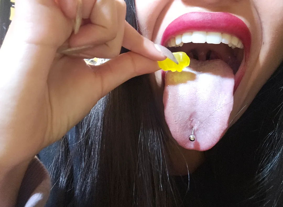 Enjoy your stay on my pink carpet, little one, soon you’ll disappear inside me