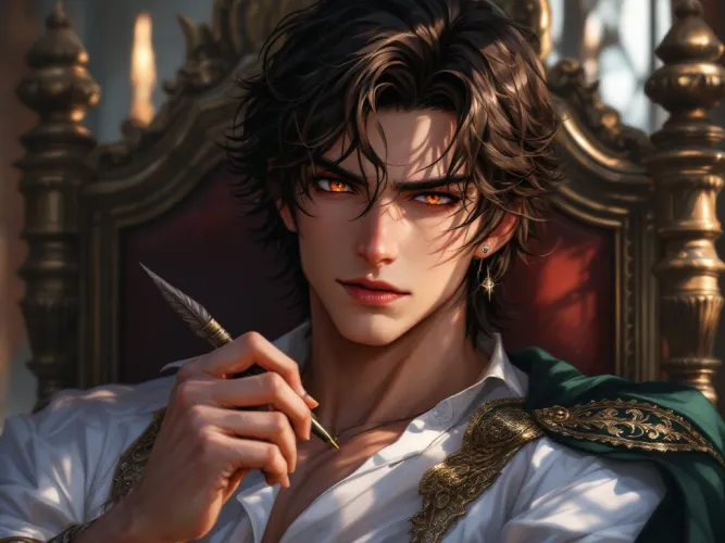 Indigo, dark demigod of stories