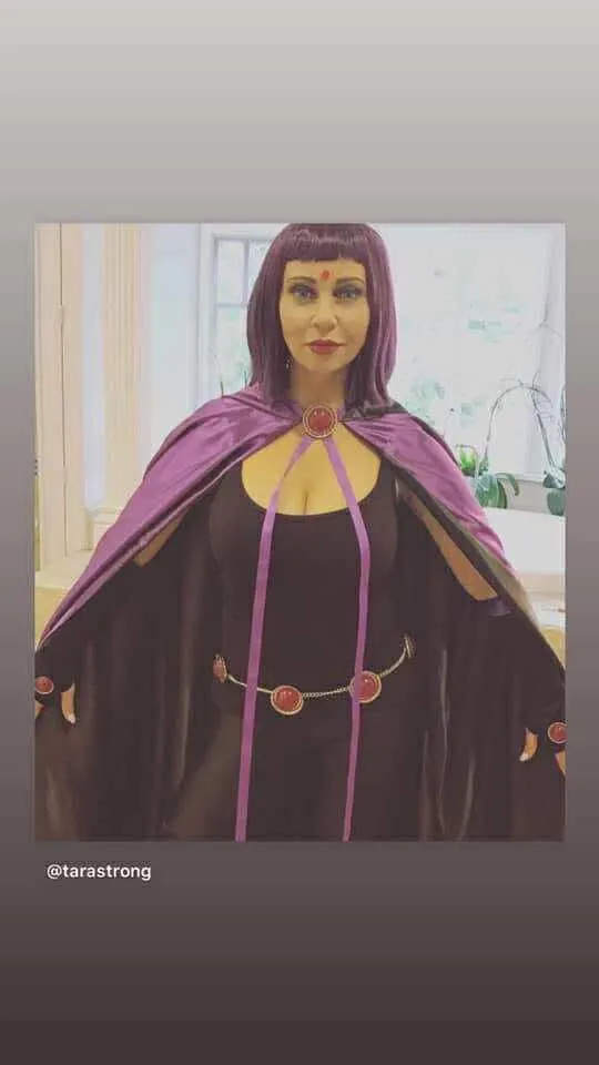 Tara Strong as Raven cosplay. 💜💜💜💜💜