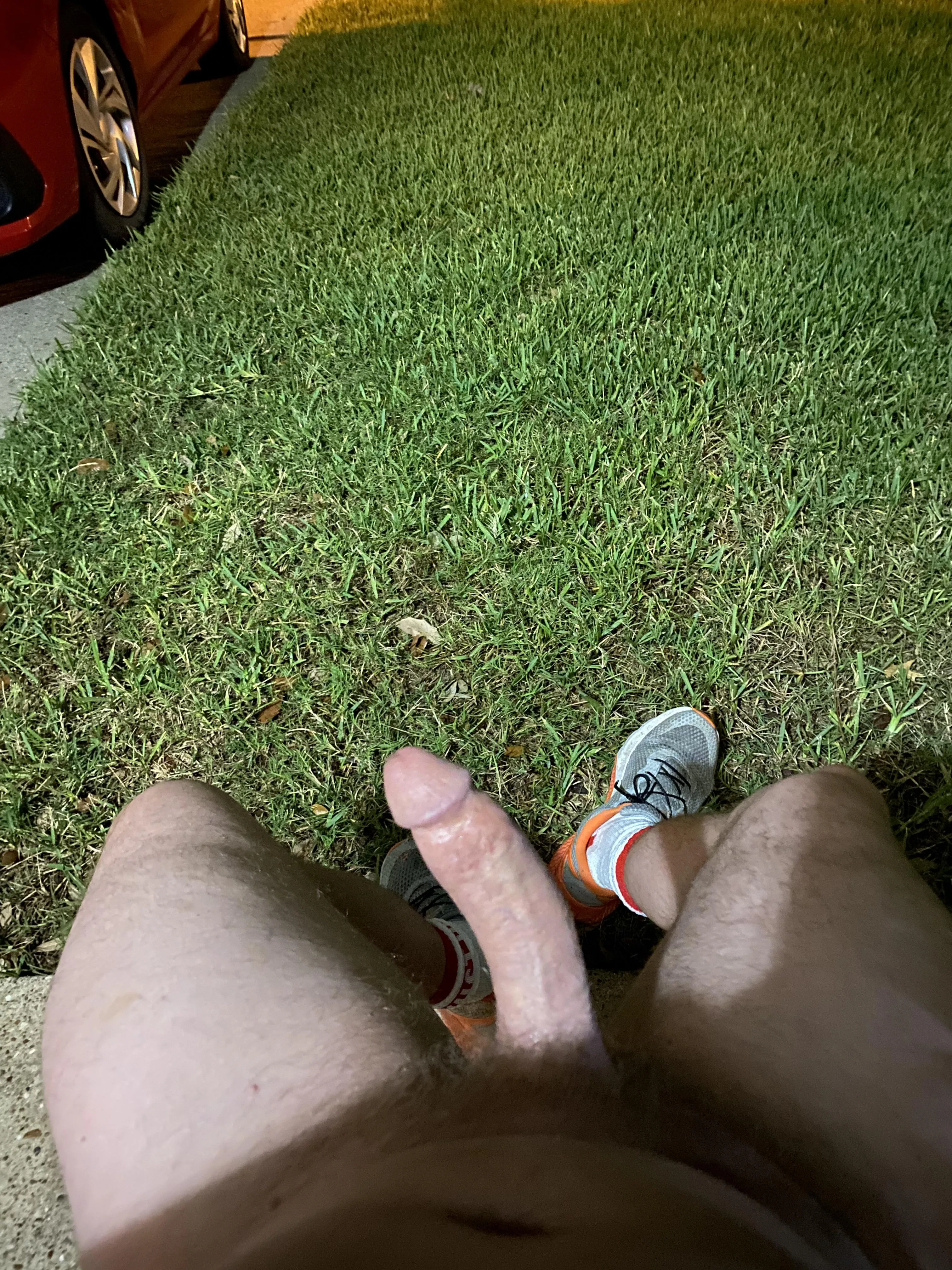 The neighbors get a show even in the rain