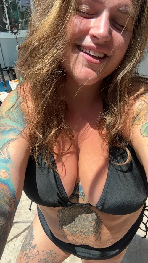 It’s a beautiful sunny day, let’s get naked and swim!