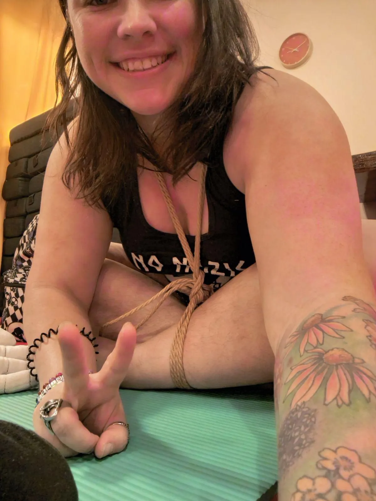 Just messing around, both having fun and getting overstimulated all at the same time