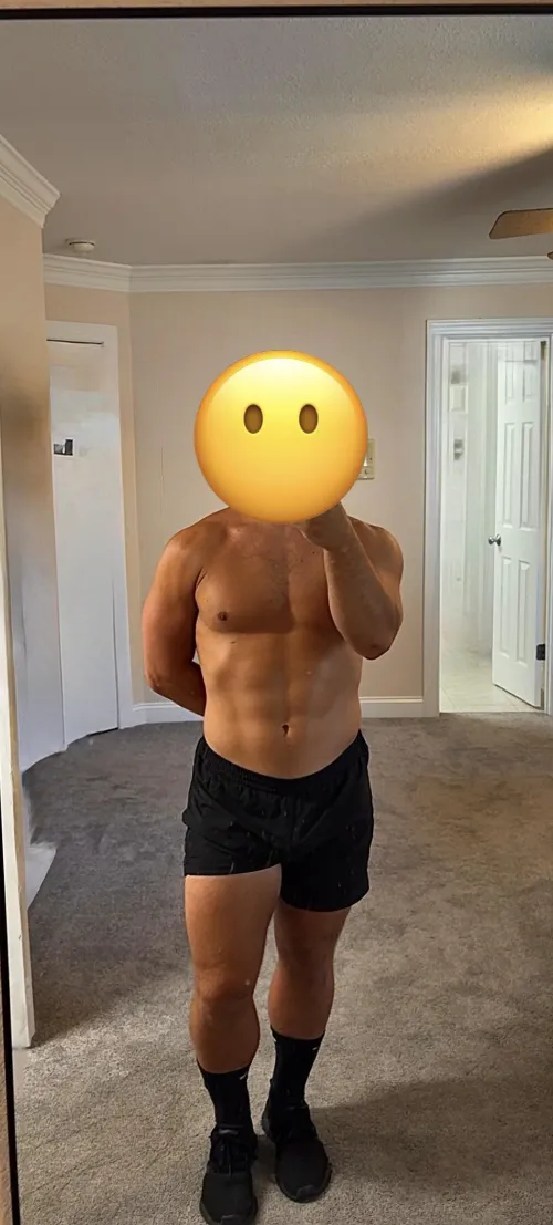 Post run and lift this morning. How do I look?