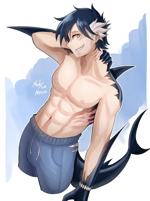 Shark Man (Art by me, Miel)