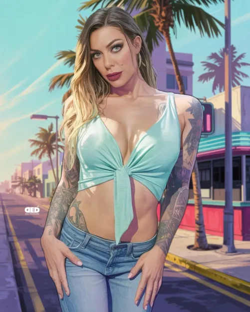 GTA style fan-art for Karma