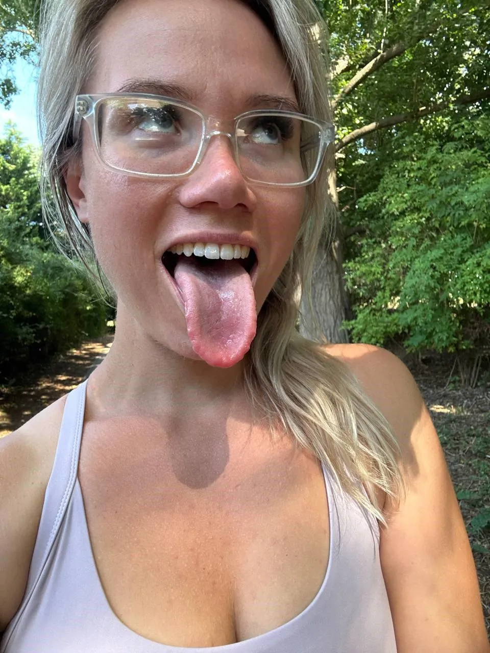 Let’s see if you can keep up with my tongue... or will you get lost? 😈👅
