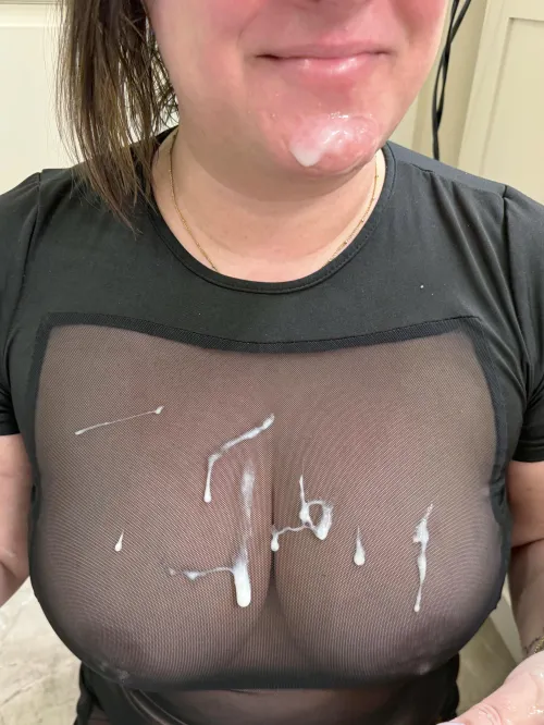Luv it when you get wild all over my face and tits