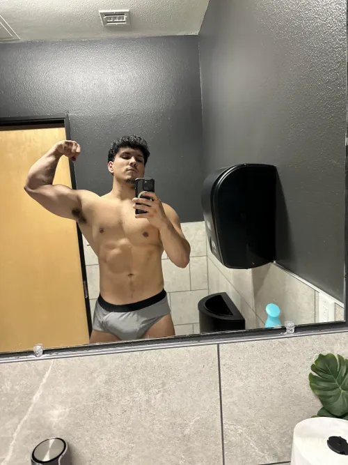 Post workout selfie