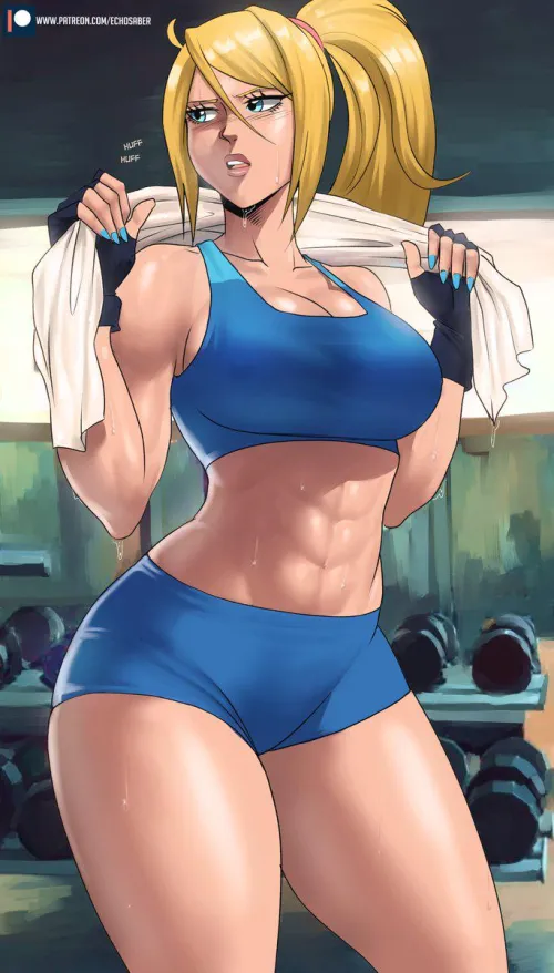 Samus working out (EchoSaber)
