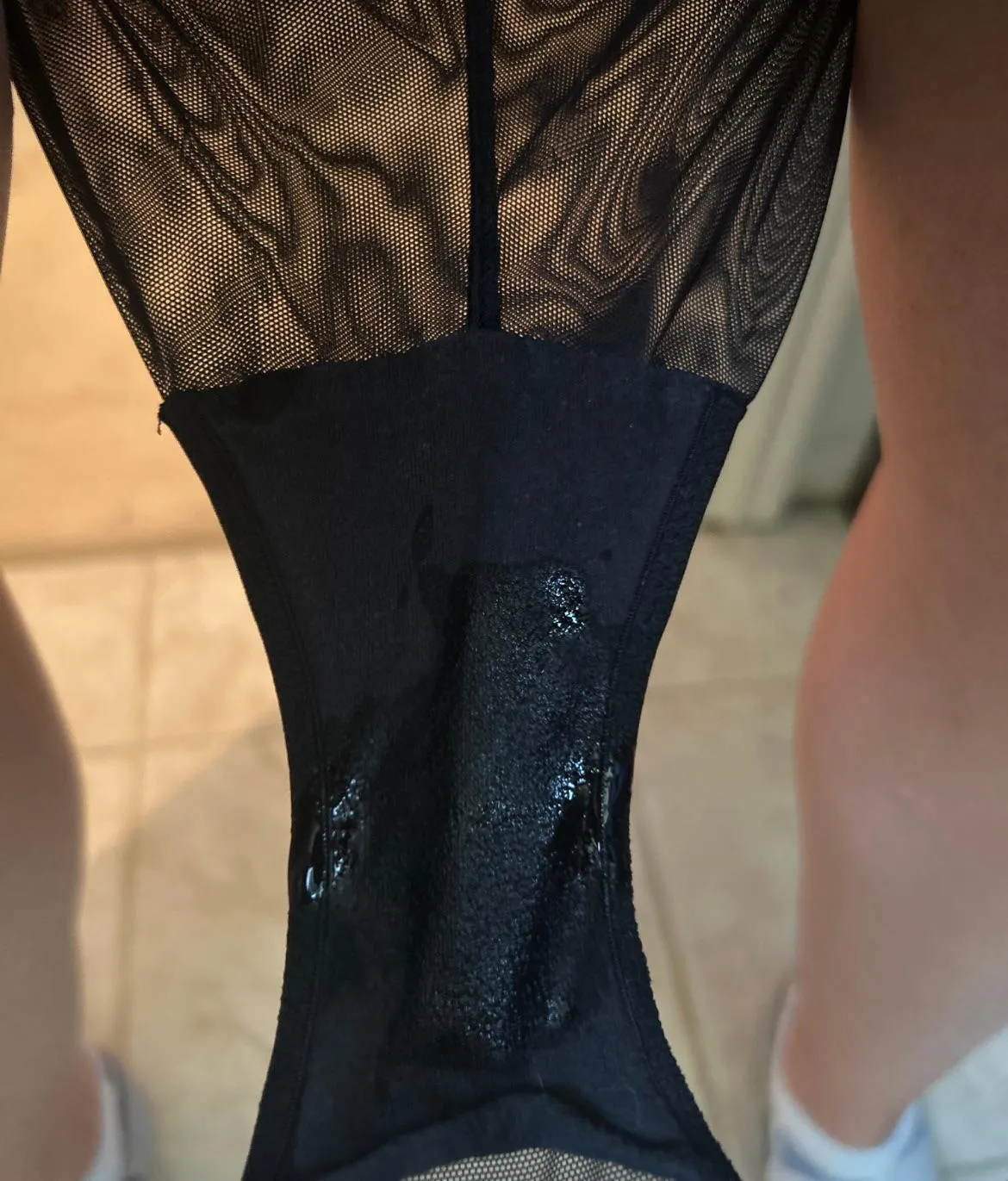 Cum see the messs on my pussy