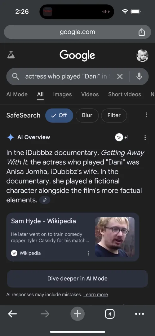 Google ai is in on it! lol