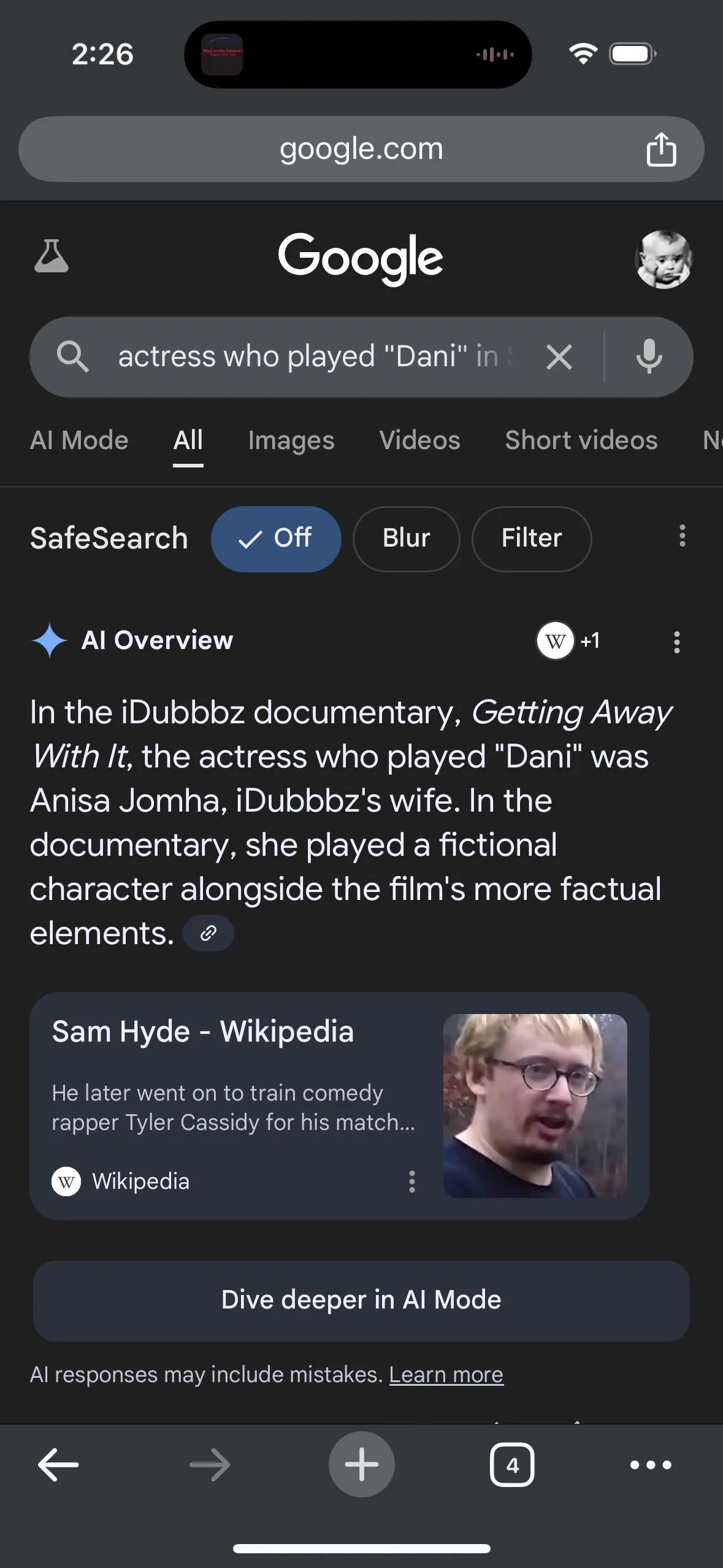 Google ai is in on it! lol