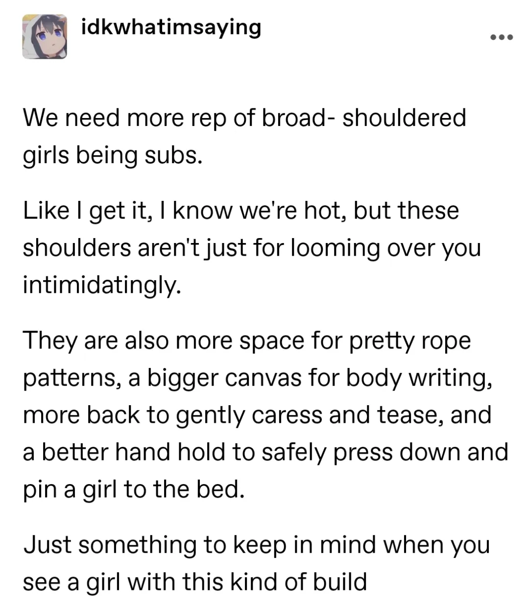 Girls with shoulders 🤤