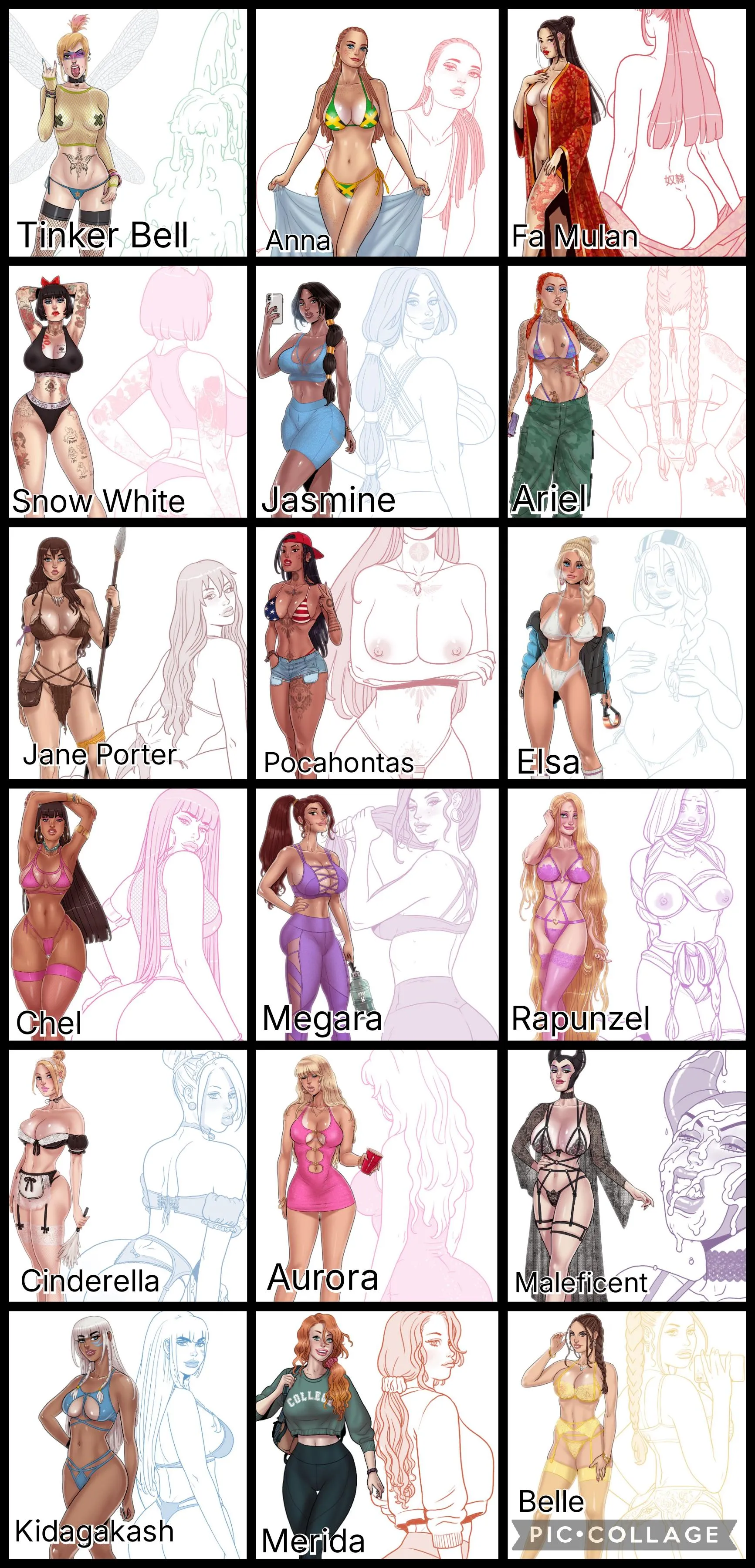 Pick FOUR Adjacent Characters (Diagonals Allowed if you Comment):