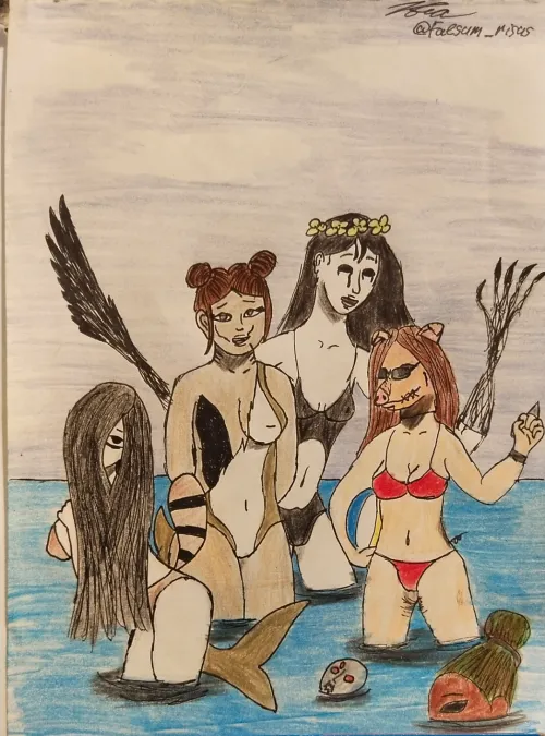 Again me with summer art