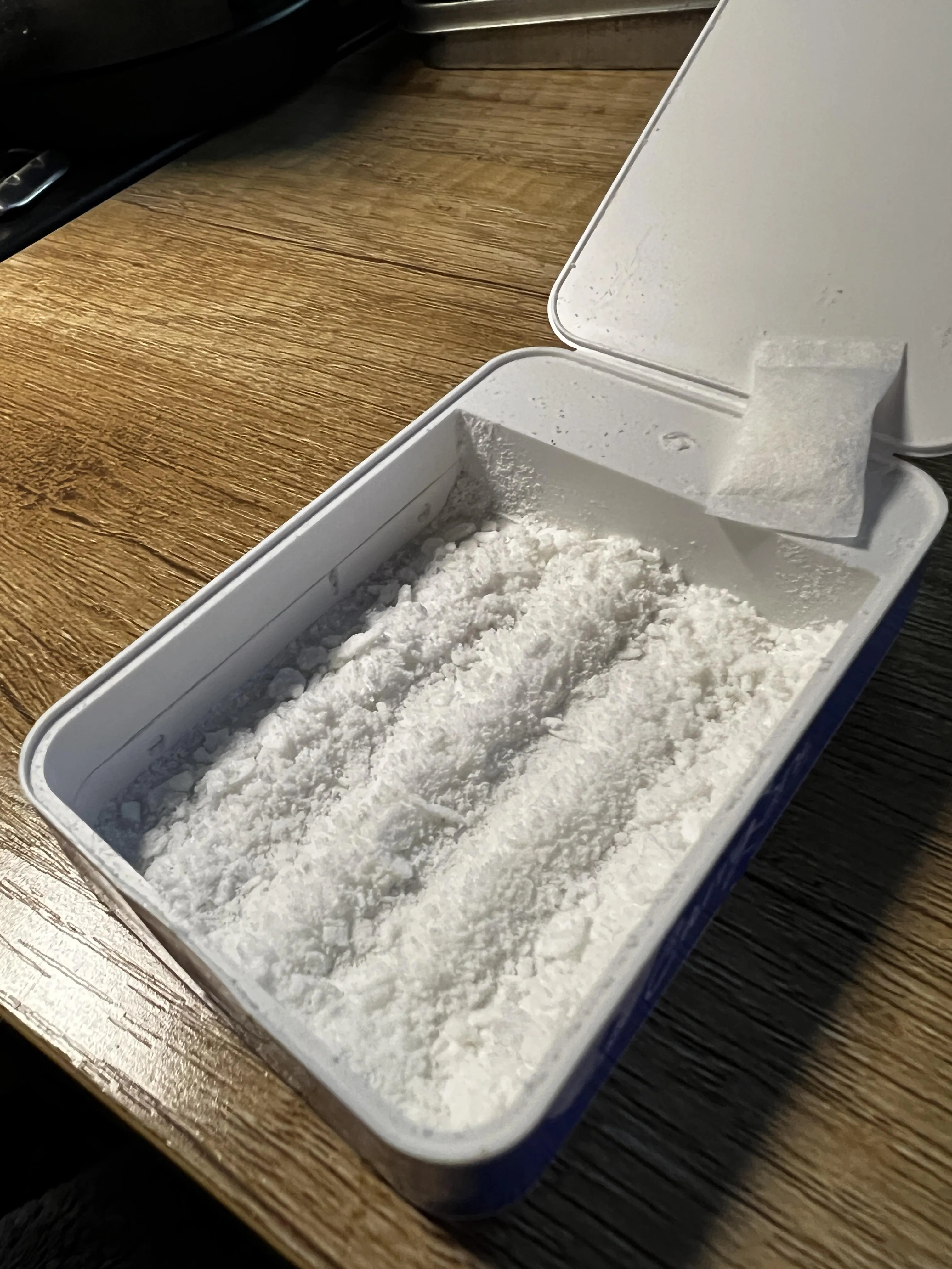 Anyone else saving their nic dust? This is from 9 cans of On pouches