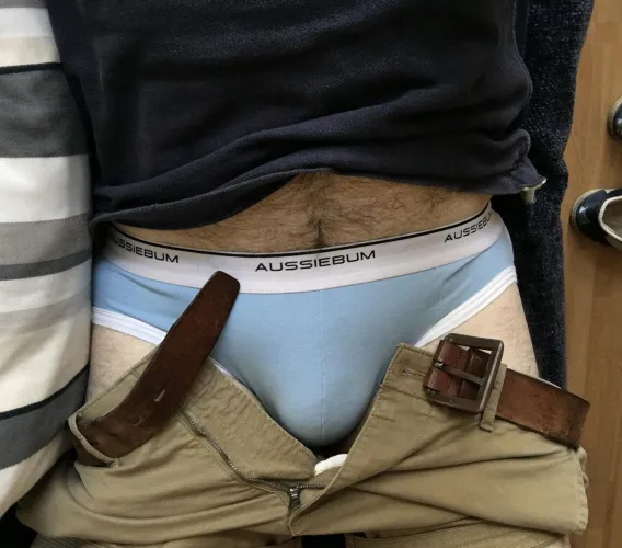 Blue briefs for a bank holiday Monday.