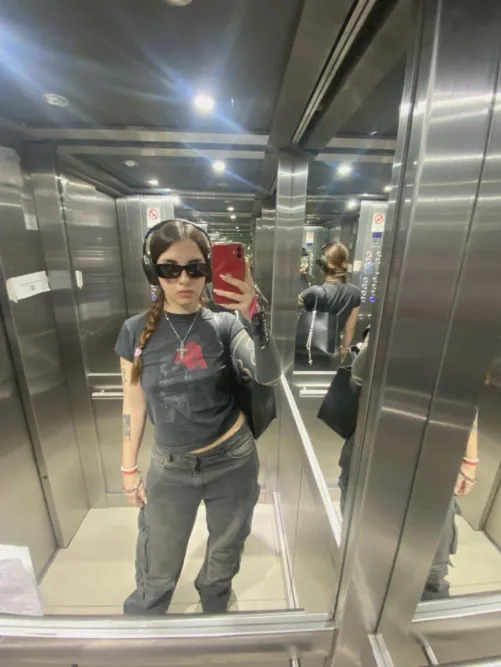 Elevator rides are fun when we’re together and the lights go off