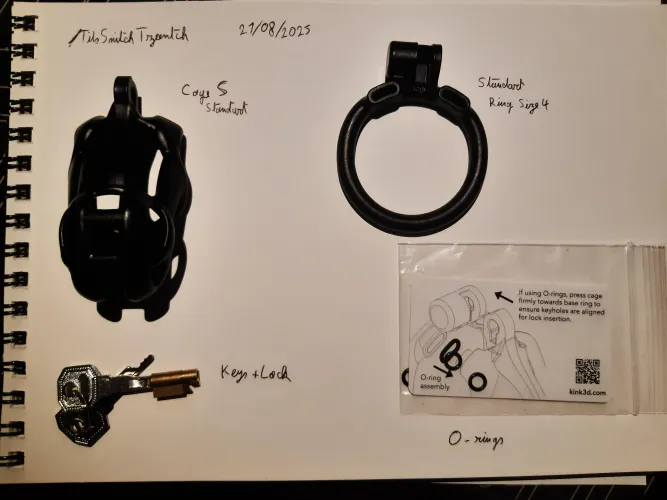 [FR] [SELL] [STANDART COBRA CAGE STANDART SIZE S BLACK - STANDART RING SIZE 4 BLACK]