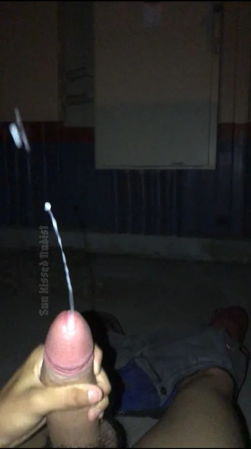I cum so hard outdoors