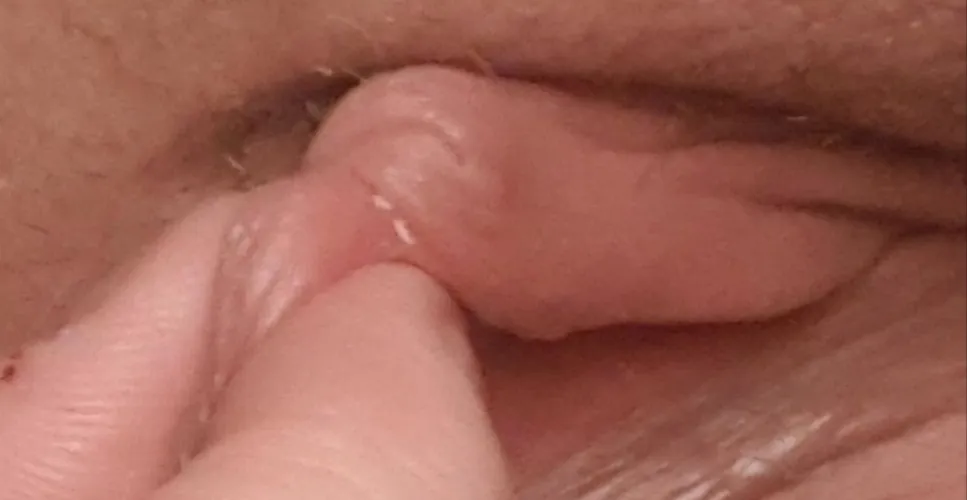 Kiss this clit goodbye...for a little while. Clitoral hood piercing Saturday 🫣