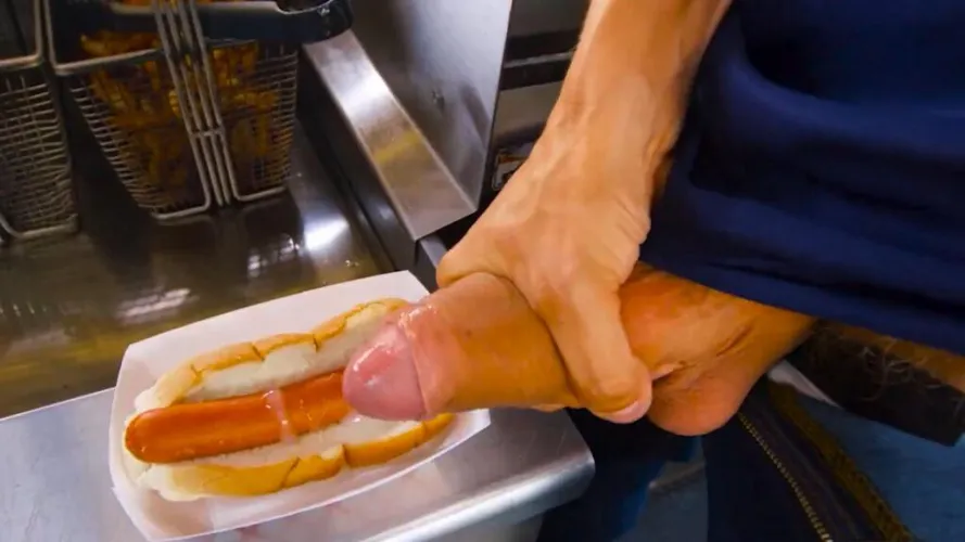 Leo Louis serves up a cum dog on his latest porn scene