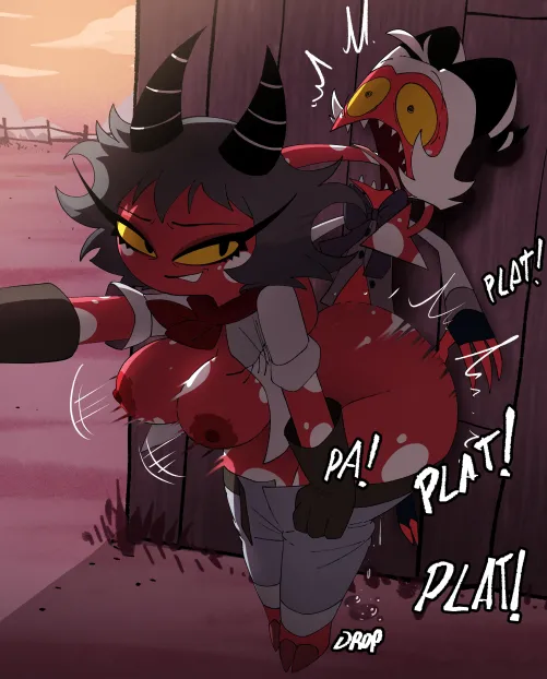 Lin and Moxxie by CoolerInker