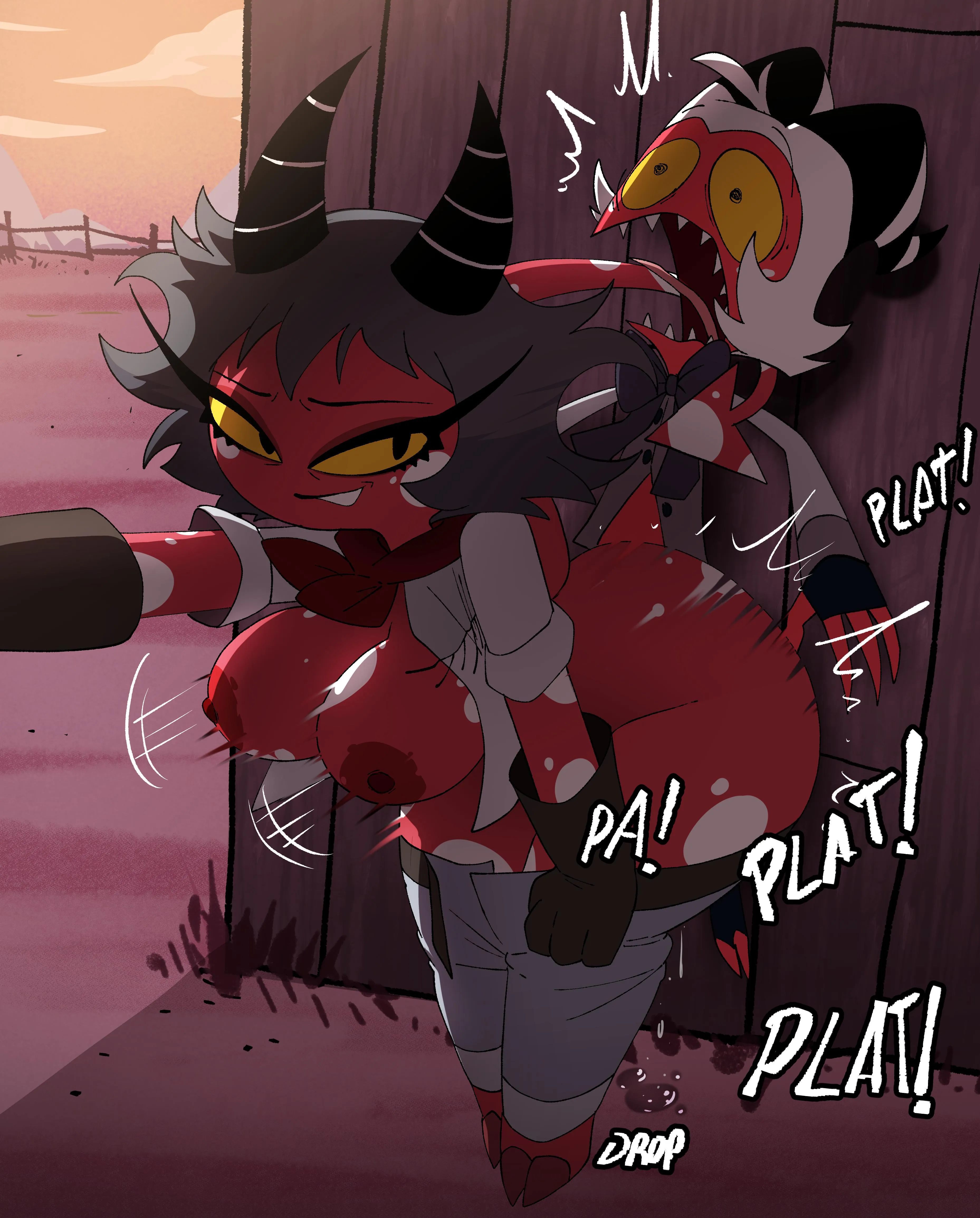 Lin and Moxxie by CoolerInker