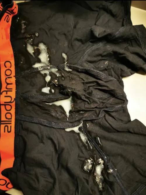 My cum on my boxers