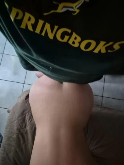 My 🔥Hotwife🔥 would love to get fucked by a Springbok , well this is the best I could do 😂😂