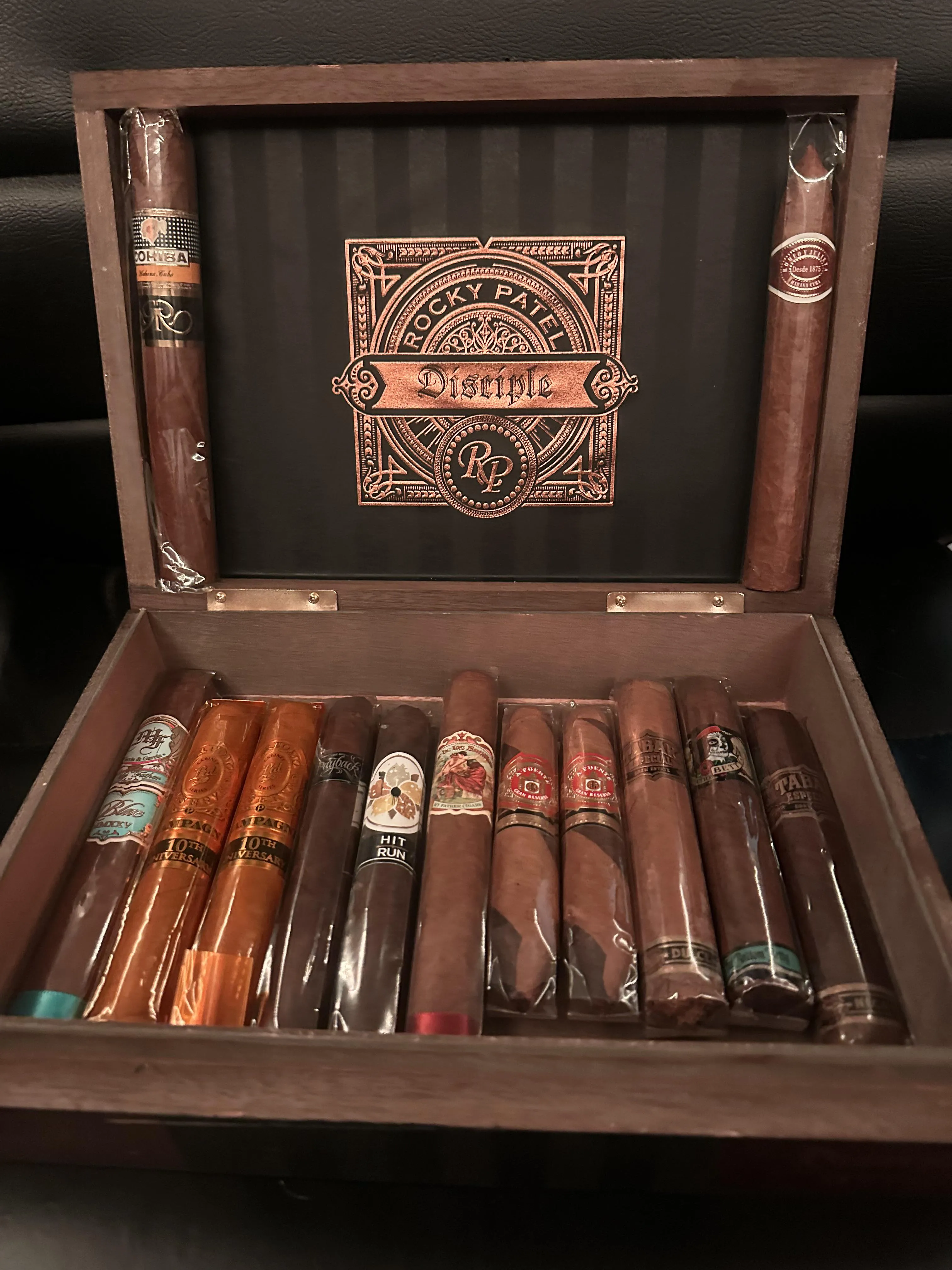New to the cigar game. My current stash with the Fubans that got me into cigars