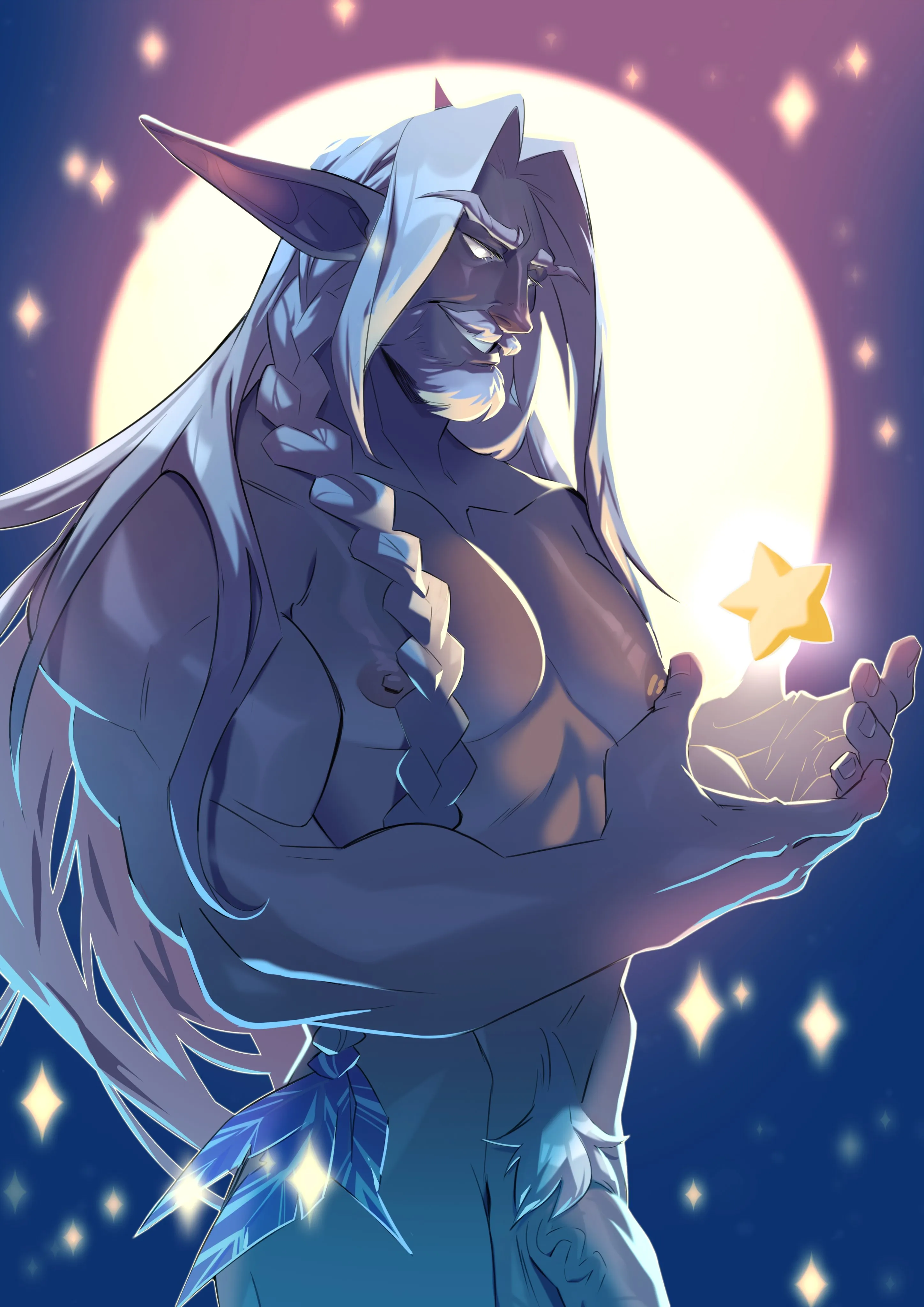 Night Elf has a star (Sweetcherub)